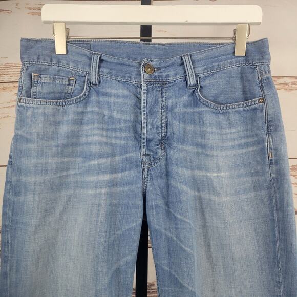 Allsaints Spitalfields Jack's Place Straight Leg Jeans Blue Size 27 - Picture 7 of 8